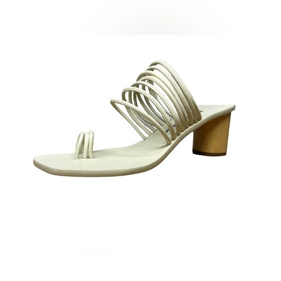 AMMONDE ATLEIR Alessandra block heel in ivory - Picture 5 of 12